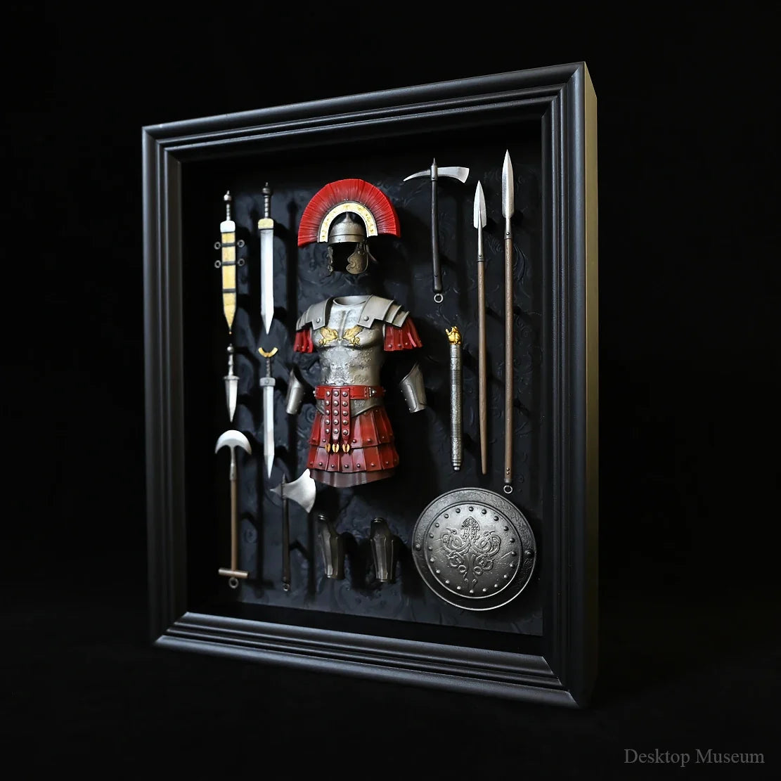 Desktop home decorations resin ornaments, ancient Roman centurion armor photo frame  LTCP-351