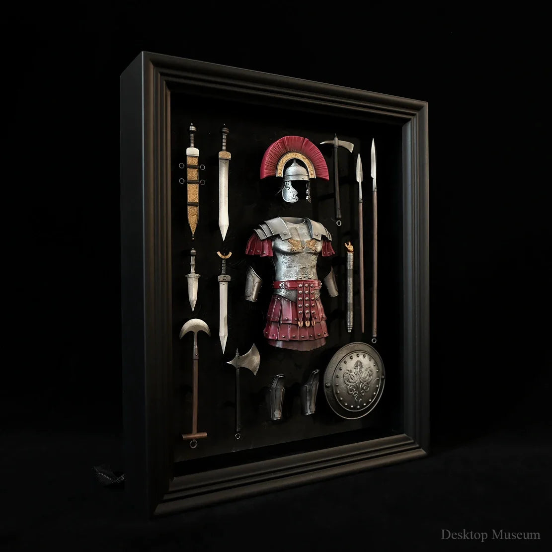 Desktop home decorations resin ornaments, ancient Roman centurion armor photo frame  LTCP-351