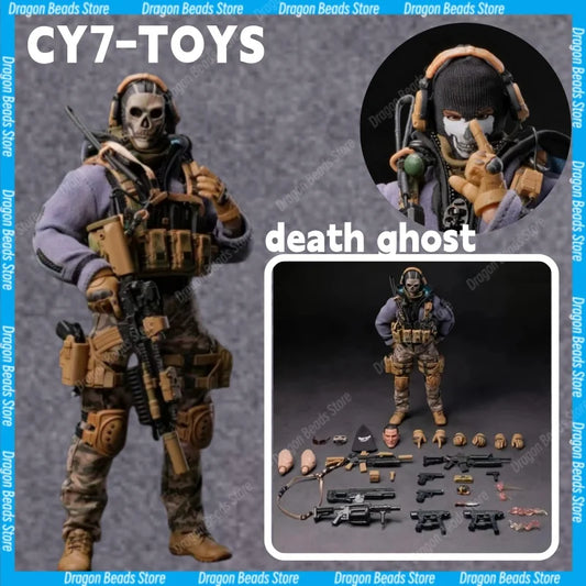 【COMING SOON】CY7-TOYS 6-inch (Call of Duty)1:12 Death Ghost Movable Male Soldier Doll Model