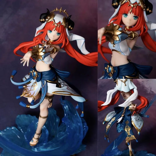 27CM Genshin Impact Cute Nilou Action Figure Game Anime Peripherals Desktop ornament Decor Model Statue Boy Collectible Toy Gift