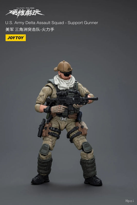 In Stock JOYTOY Hardcore Coldplay U.S. Army Delta Assault Squad-Support Gunner 1/18 Action Figure Model Collection