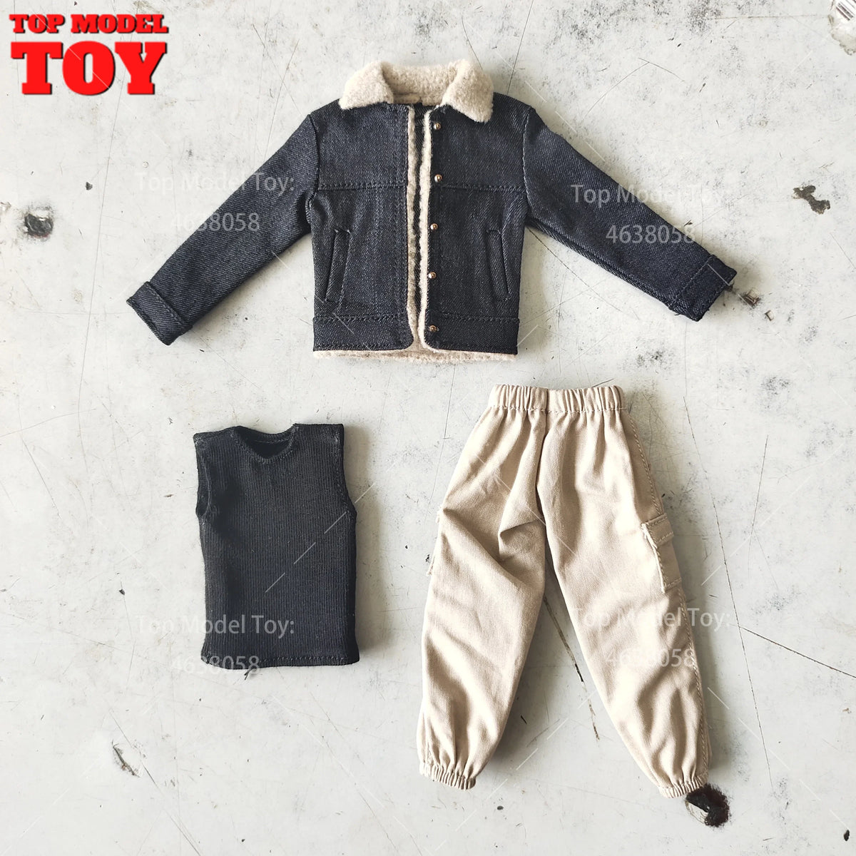 1/12 Scale Overalls Combat Pants Trousers Jeans Clothes Accessories Model for 6'' Romankey Soldiers Action Figure Body Dolls