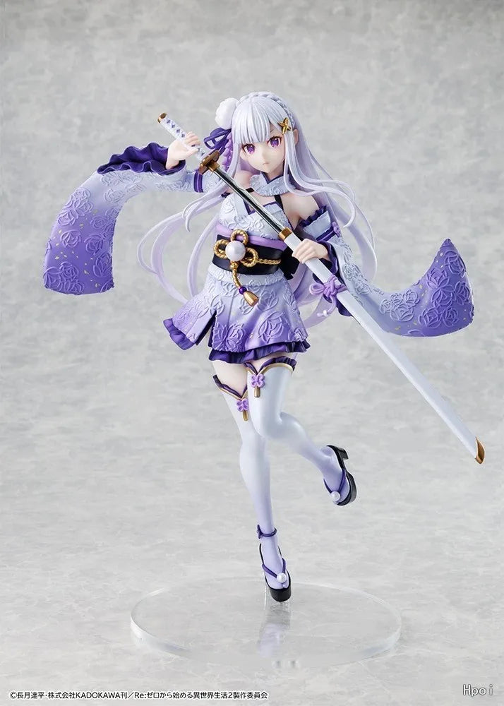 In Stock KADOKAWA KDcolle Re ZERO Starting Life In Another World Emilia Combat Clothing 1/7 Scale Figure Player Model Collection