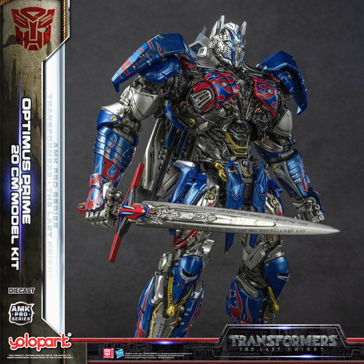 In stock YOLOPARK Transformers: The Last Knight AMK PRO Series 20cm Optimus Prime Model Kit Action Figures Toy