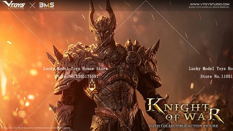 1/12 Collectible Knight of War Armored Action Figure Ruthless Warrior Delicate VTOYS X BMS 6inch VSD005 Soldier Model Doll