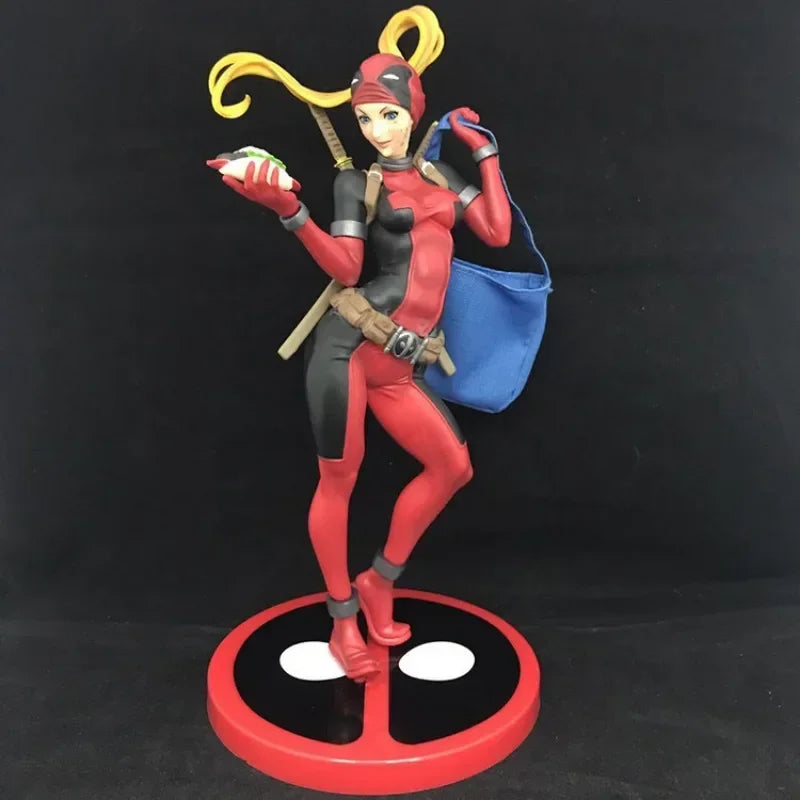 24cm X-MAN Super Hero Deadpool Beautiful Girl Action Figure Anime Hobby Collectible Model Toy Figures Gifts