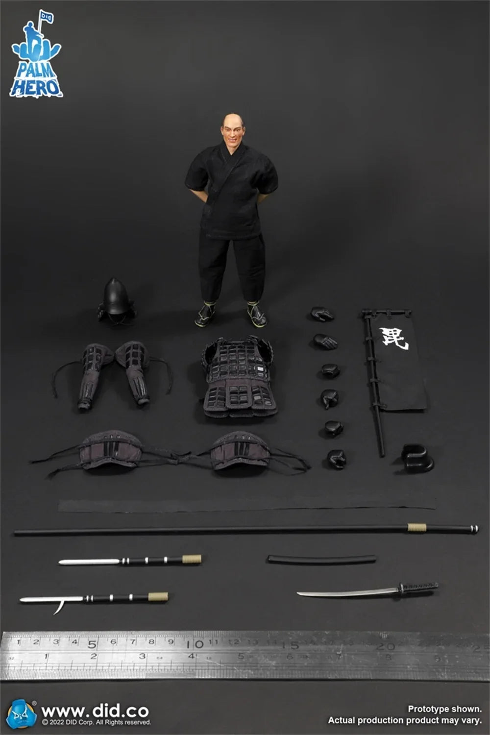 1/12 DID XJ80016A Old Vintage Asia Japan State Warrior Full Set Moveable Action Figure with Flag Full Set Moveable Action Figure