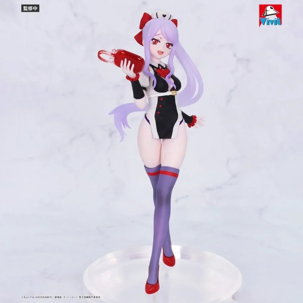 In Stock System Service Original Genuine Anime Overlord Vivit Figure Shalltear Bloodfallen Nurse Ver 18cm Model Toy Figures Gift