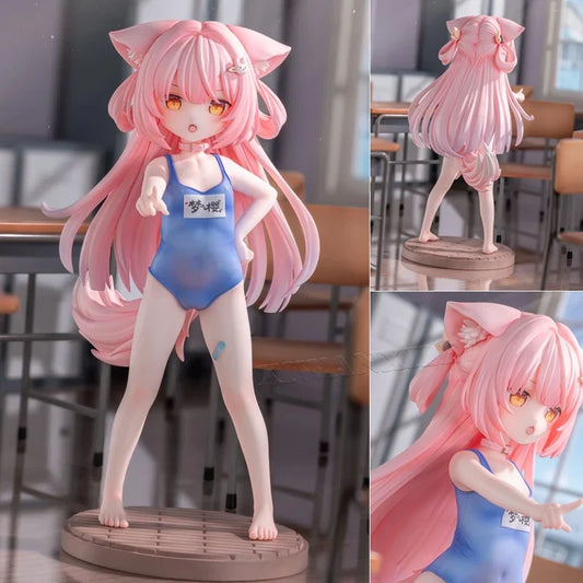 18cm Dream Sakura Changing Cloth Time Anime Girl Figure Original Character Mengying Action Figure Collection Model Doll Toy Gift