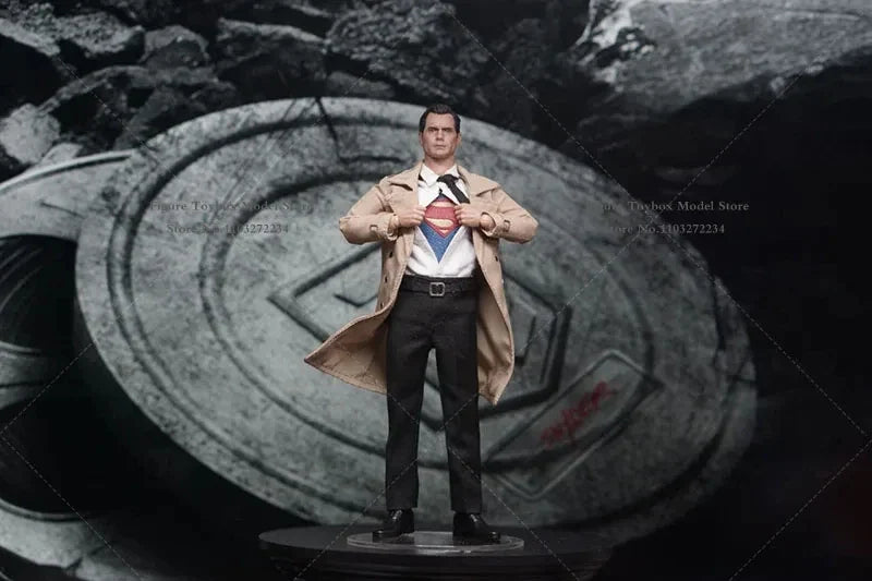Manipple Studio 1/12 Super Hero Journalist Version Full Set Man Action Figure Clark Kent Body Model Toys Accessory For 6" Head