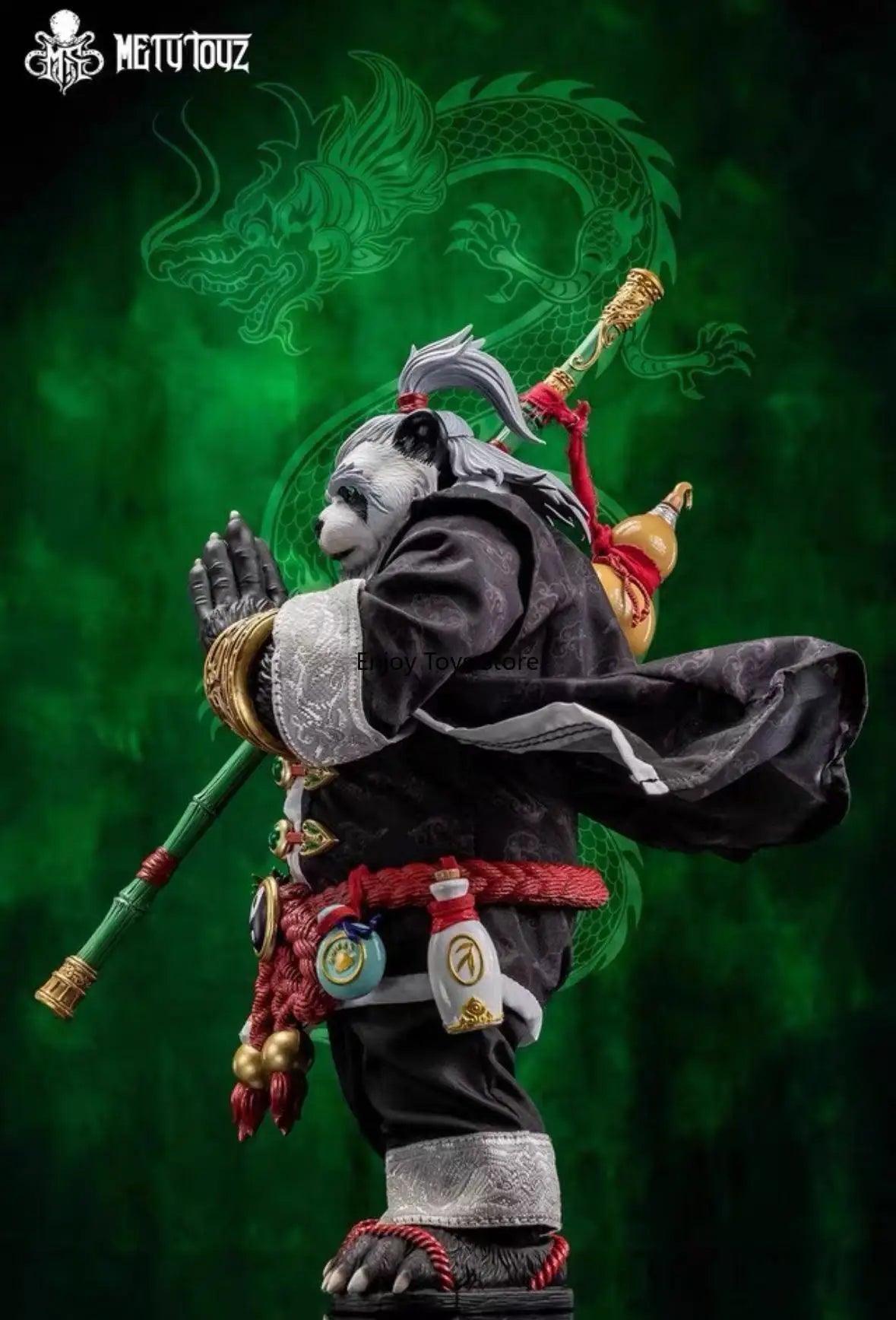 In stock Genuine panda man traveler Wu Qinglie with special luminous moving figure model