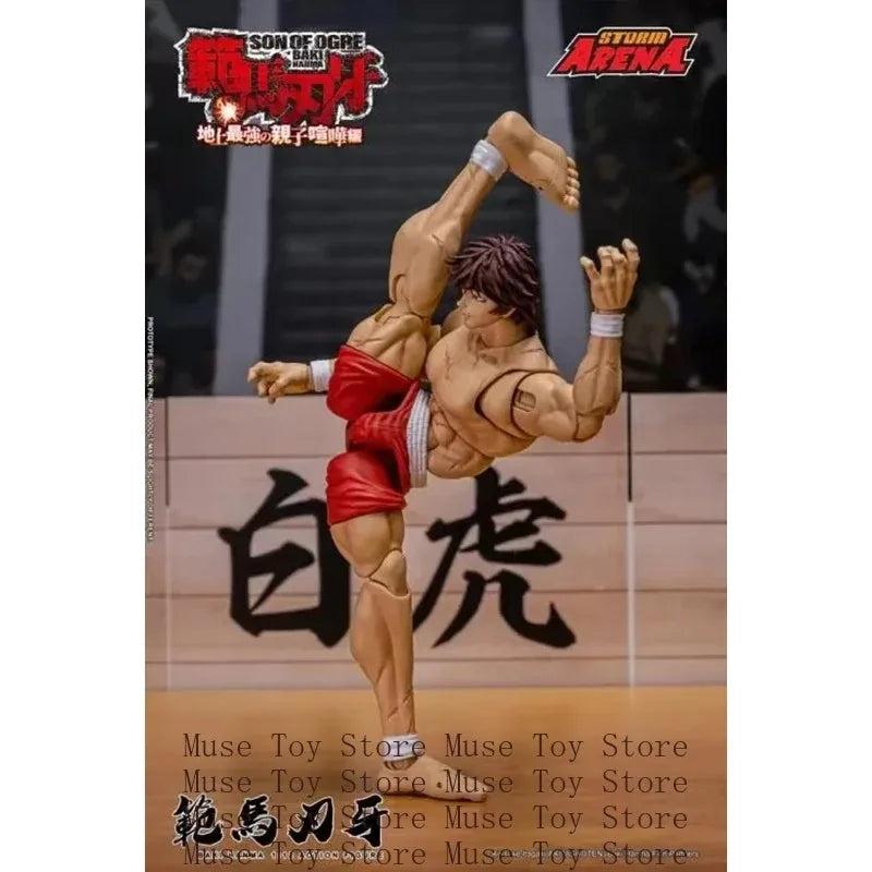2025 Q3 Storm Toys BHSA01 1/12 Hanma Baki Double Head Action Figure Mini Soldier Figurine Model Full Set Collectible Toy
