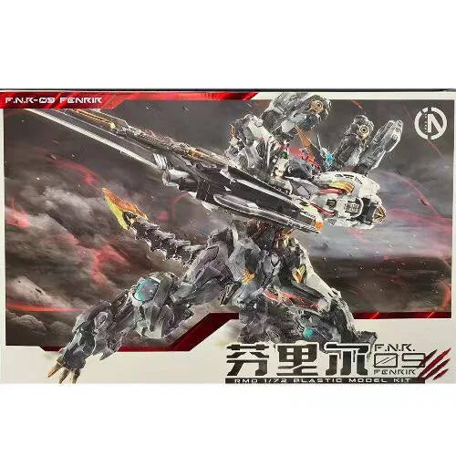 In Era+ Infinite Series Fenrir 1/72 Scale Plastic Model Kit, Original Mecha Collectible Building Model