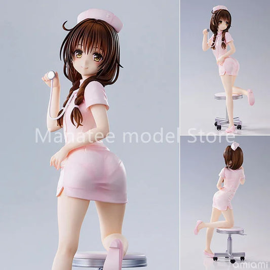Union Creative Original To Love-Ru Darkness Mikan Yuuki Nurse Cosplay PVC Action Figure Anime Model Toys Collection Doll Gift