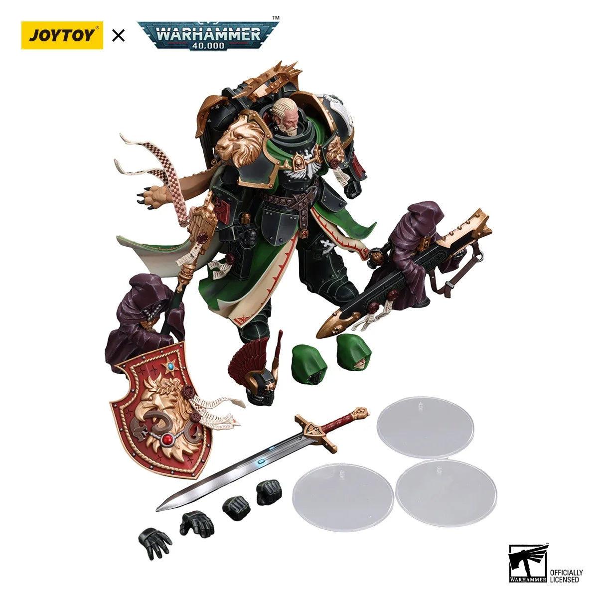 JOYTOY Warhammer 40k 1/18 Action Figures Dark Angels Primarch Lion El'Jonson