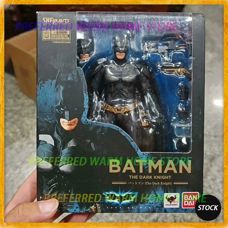 In Stock Originate BANDAI SHF The Dark Knight Batman Movable Model Toys S.H.FIGUARTS Bruce Wayne The Dark Knight Rises