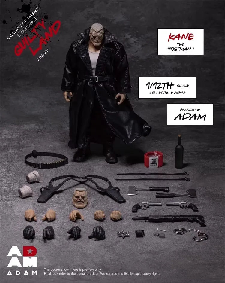 MUFF ADAM ADG-001 1/12 Soldier Postman Kane Full Set 6'' Action Figure Model Toy In Stock