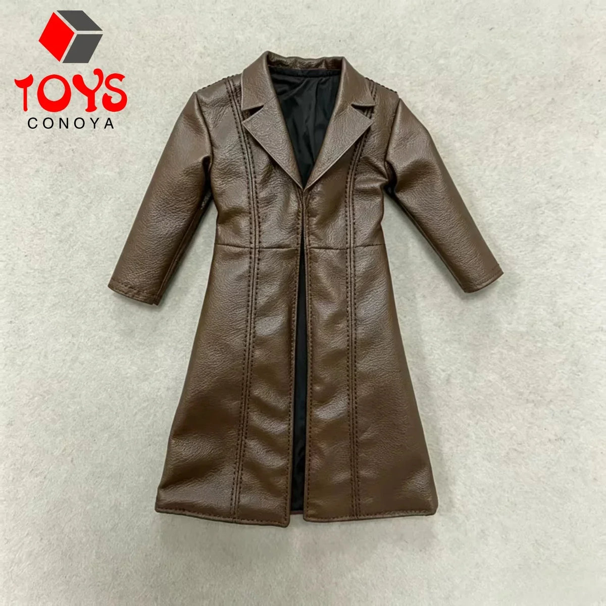 1/12 Scale Black Leather Coat Cloth Coat Clothes Model Fit 6'' Notaman Romankey Male Soldier Action Figure Body