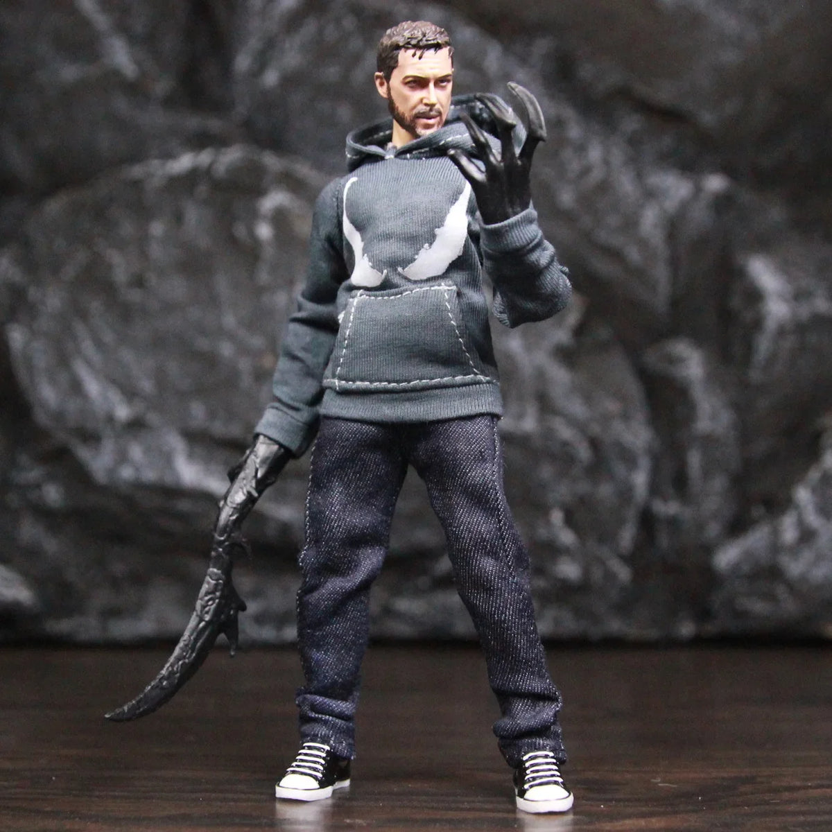 Venom Edward Brock Movie 6" Action Figure Tom Hardy Spider man Carnage Symbiote 1:12 one:12 1/12 Clothing Toys Doll Model