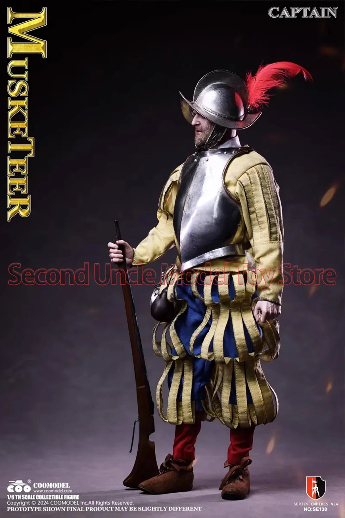 COOMODEL SE138 SE139 1/6 Empire Series-Spanish Conquistador Musket Infantry Commander Action Figure Toy Gift