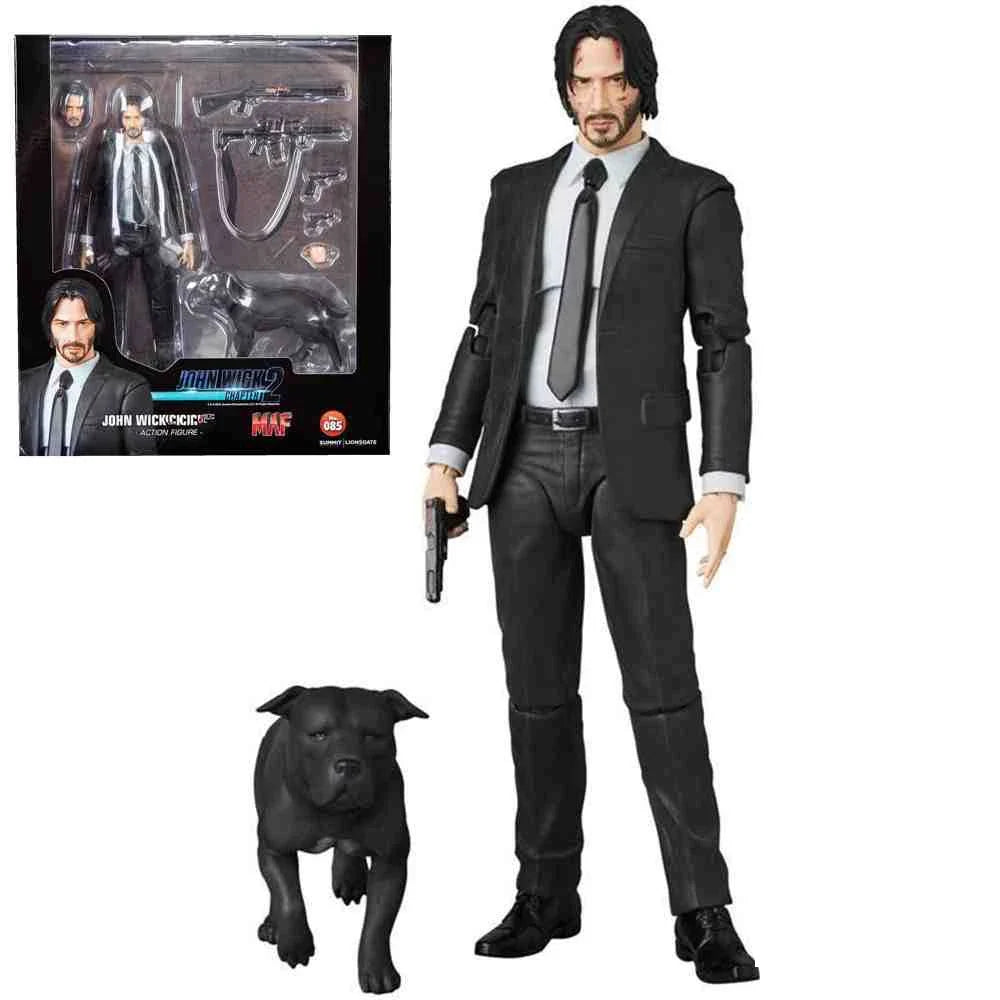 New Mafex 085 John Wick Chapter 2 Action Figure  Movable Ornaments Pvc Collection Johnthan Wick Diamond Figures Model Toys Gifts