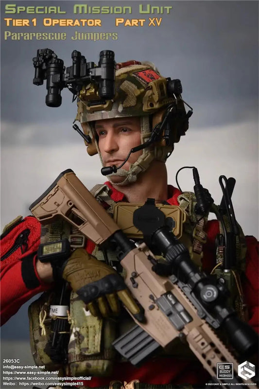 1/6 EASY&SIMPLE ES 26053C US. PJ Soldier Operation Unit Full Set Moveable Action Figure Set For Fans Collectable