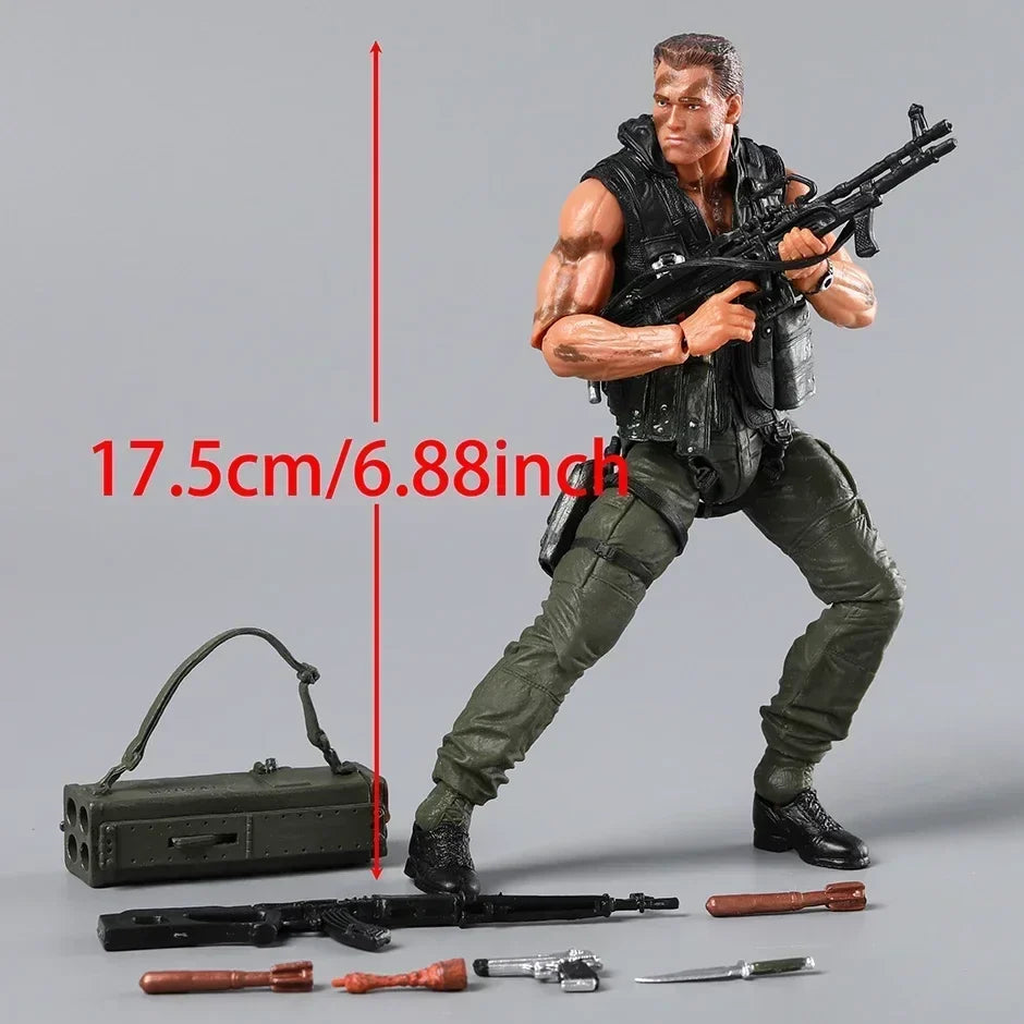 NECA Commando 30th Anniversary John Matrix PVC Action Figure Collectible Model Doll Gift