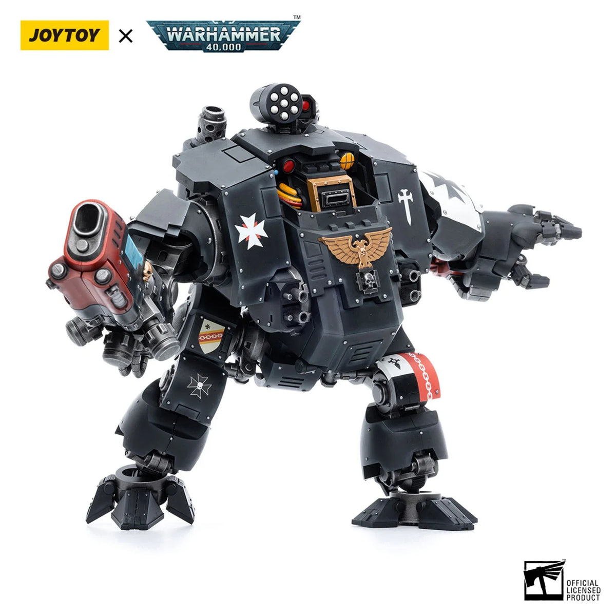 JOYTOY Warhammer 1/18 Action Figures Mecha Black Templars Redemptor Dreadnought