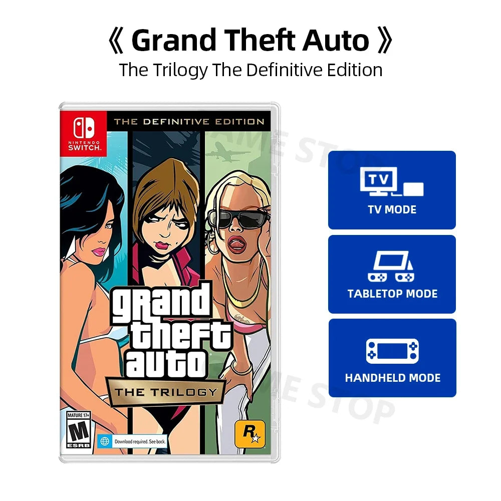 Original Grand Theft Auto The Trilogy The Definitive Edition - Nintendo Switch Game Deals  Physical Game Card