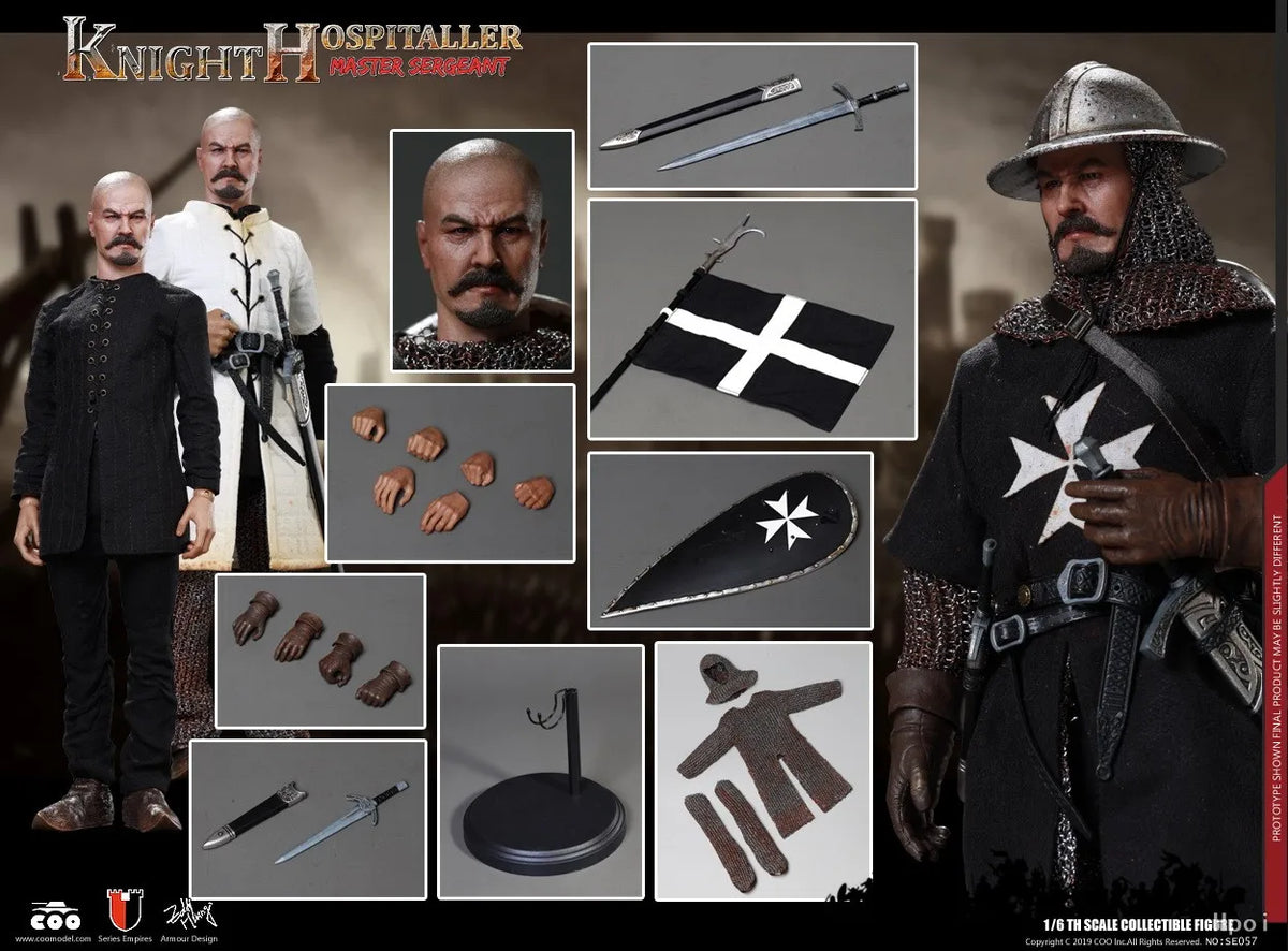 【In Stock】Original COOMODEL 1/6 Scale Empire Series Hospital Knight Sergeant Ornaments Collection Artwork