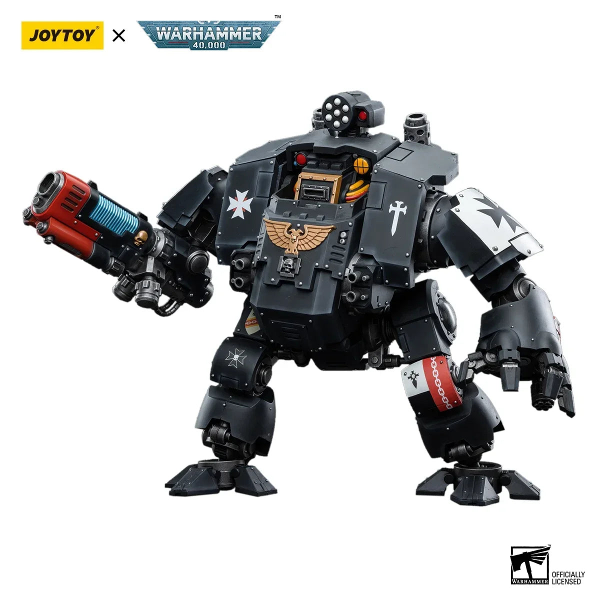 【MT】JOYTOY 1/18 Action Figure Warhammer 40K Black Templars Redemptor Dreadnought Model Toy Gifts