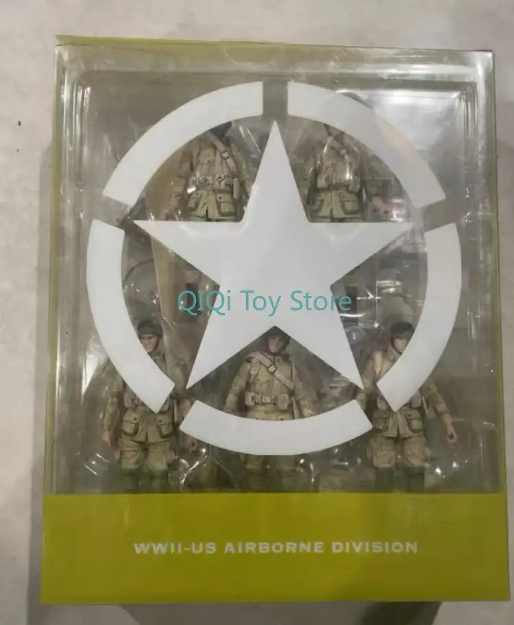 JOYToy 1:18 3.75-inch super moveable soldier 1/18 U.S. airborne division model handcraft paratrooper skipping rope SSWW2