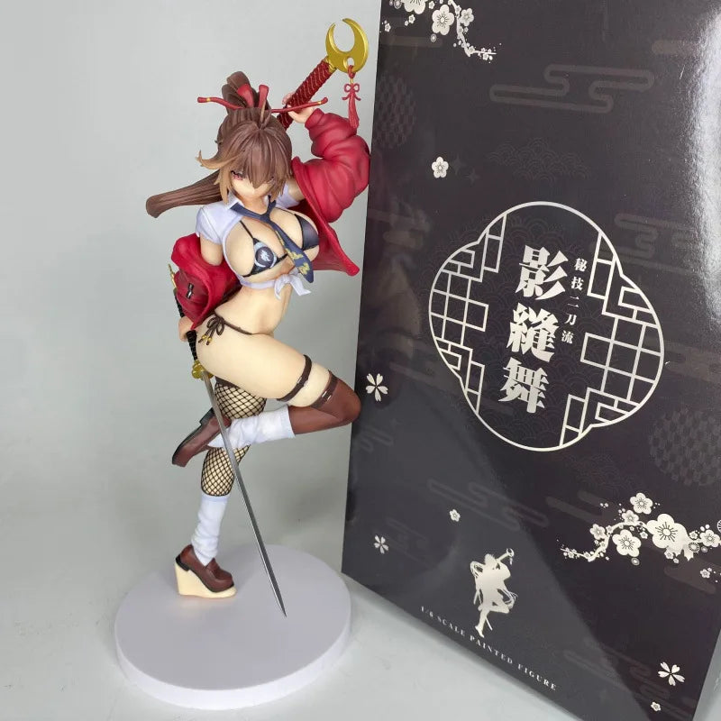 Anime Figure Double Katana Secret Nitoryu Bishoujo Special Edition Pvc Collectible For Adult Otaku Collection Desktop Display