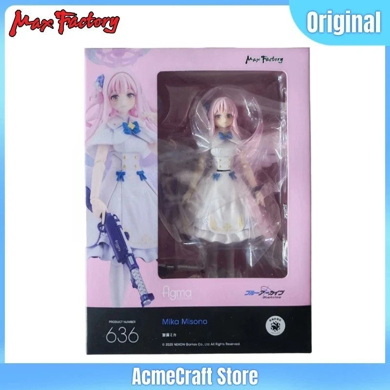 Original Max factory Figma #636 Blue Archive Mika Misono Action Figure 145mm Collectible Model