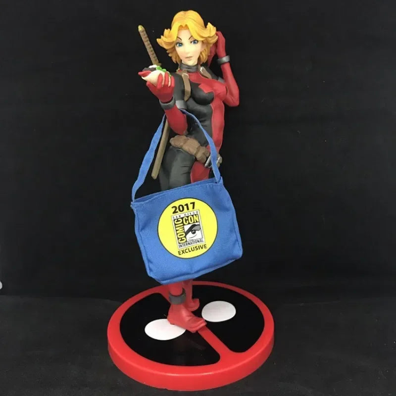 24cm X-MAN Super Hero Deadpool Beautiful Girl Action Figure Anime Hobby Collectible Model Toy Figures Gifts
