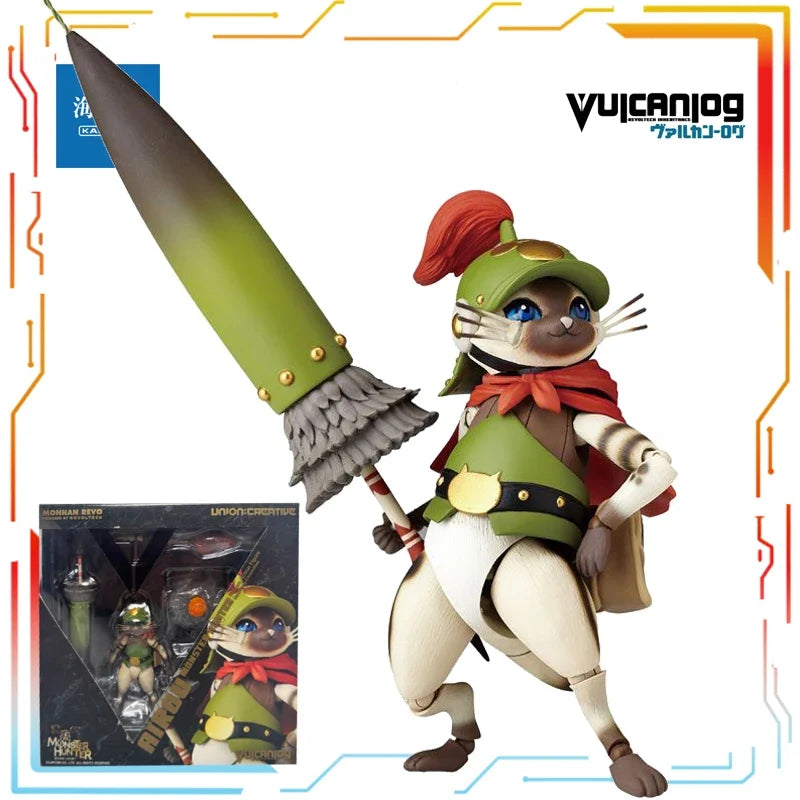 KAIYODO Original Finished Product Movable Vulcanlog Series Monster Hunter Anime Action Model Toys Collectible Gifts for Friend