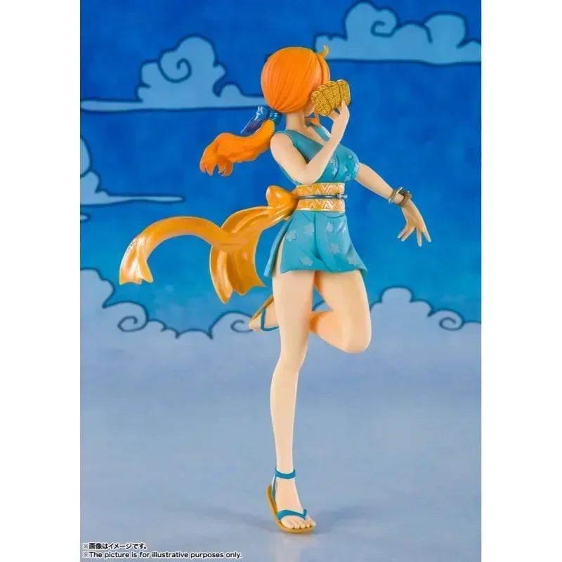 BANDAI Original Figuarts ZERO Wano Country Nami One Piece Anime Action PVC Figure Modello Decoration Toys Boys and Girls Gifts