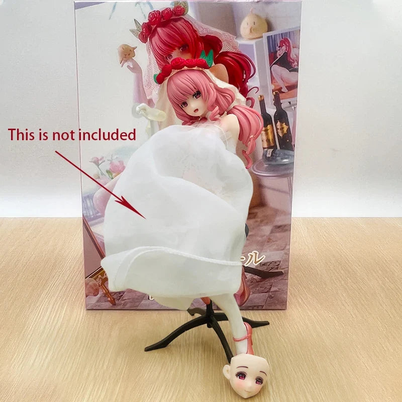 21cm SkyTube TOMO Wedding Dress Kamino Shizuku Anime Girl Figure Uzaki-chan wa Asobitai! Tsuki Uzak Action Figure Model Doll Toy