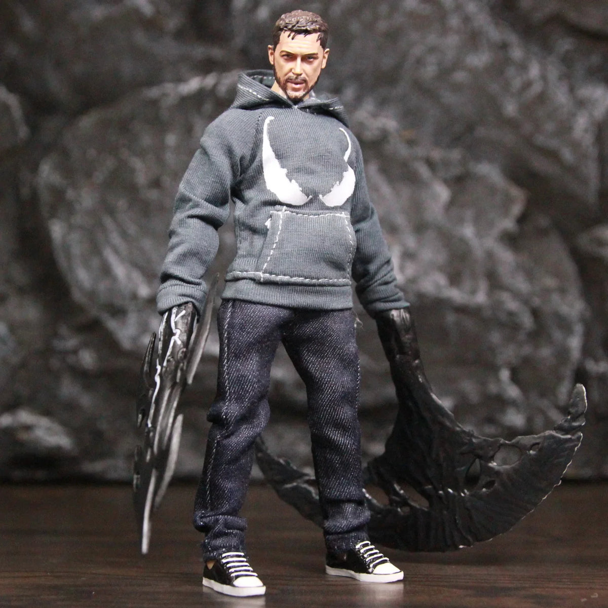 Venom Edward Brock Movie 6" Action Figure Tom Hardy Spider man Carnage Symbiote 1:12 one:12 1/12 Clothing Toys Doll Model