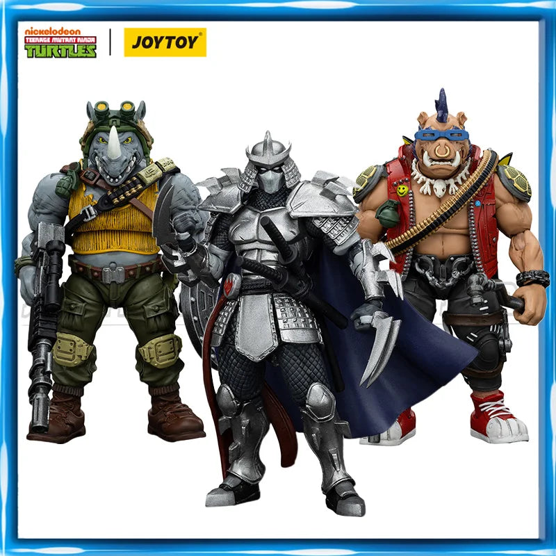 [Pre Order]JOYTOY TMNT 1/18 Action Figure Teenage Mutant Ninja Turtles Turtle Shredder Beebop Rocksteady figures Toys