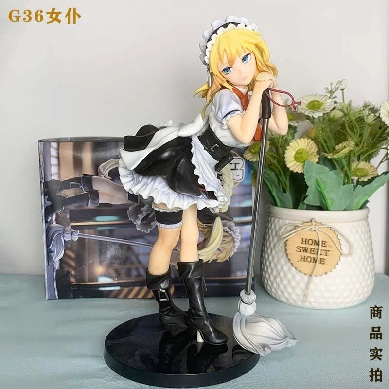 Girls Frontline G36 Maid Figure Anime Figurine PVC Desk Decor PC Case Car Dashboard Display Gift For Collectors Teens Gamers