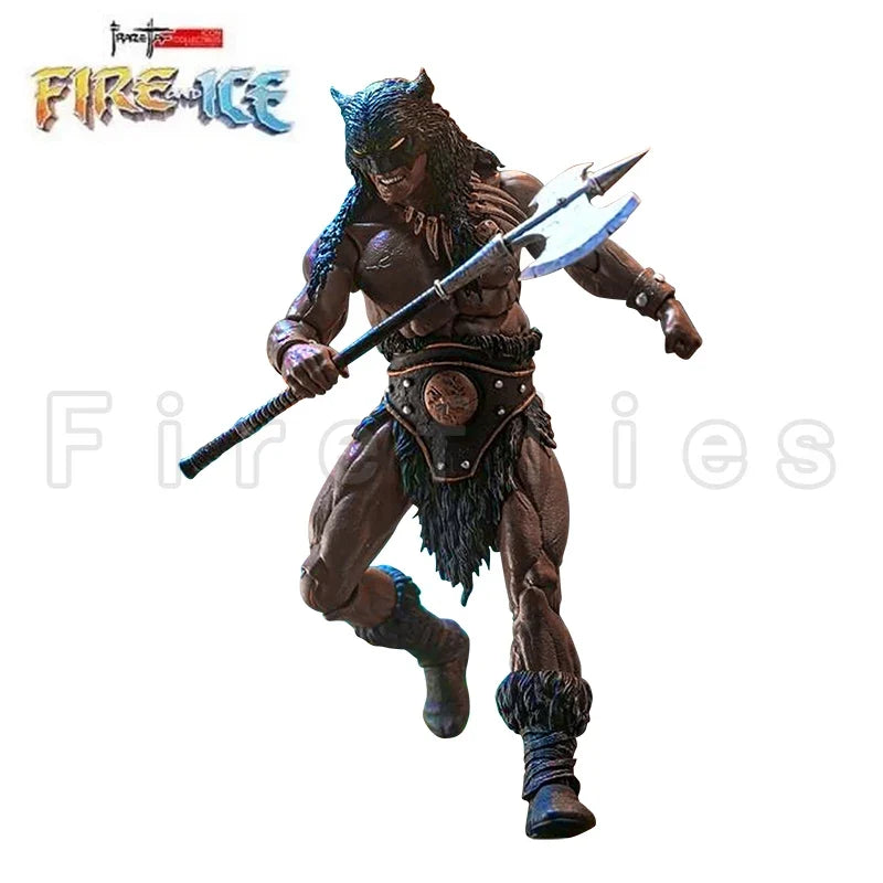 [Pre-Order]1/12 6inches Frazetta Girls Action Figure Fire and Ice ICON Collectibles Dark Wolf Teegra Ver2 Anime Model Toy