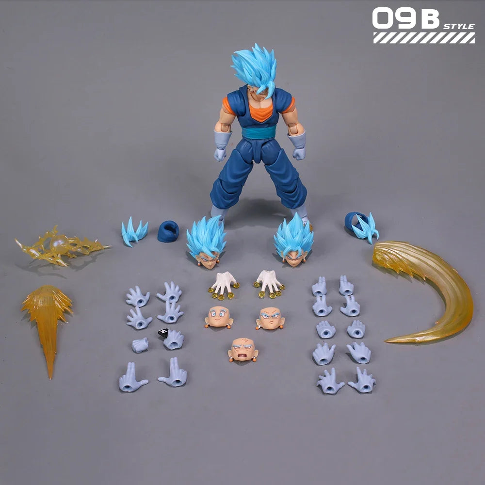 In Stock YGmw Studio OC Dragon Ball SHF Super Saiyan Fusion Warrior Vegito 07 Anime Action Figure PVC Figures Collectible Model