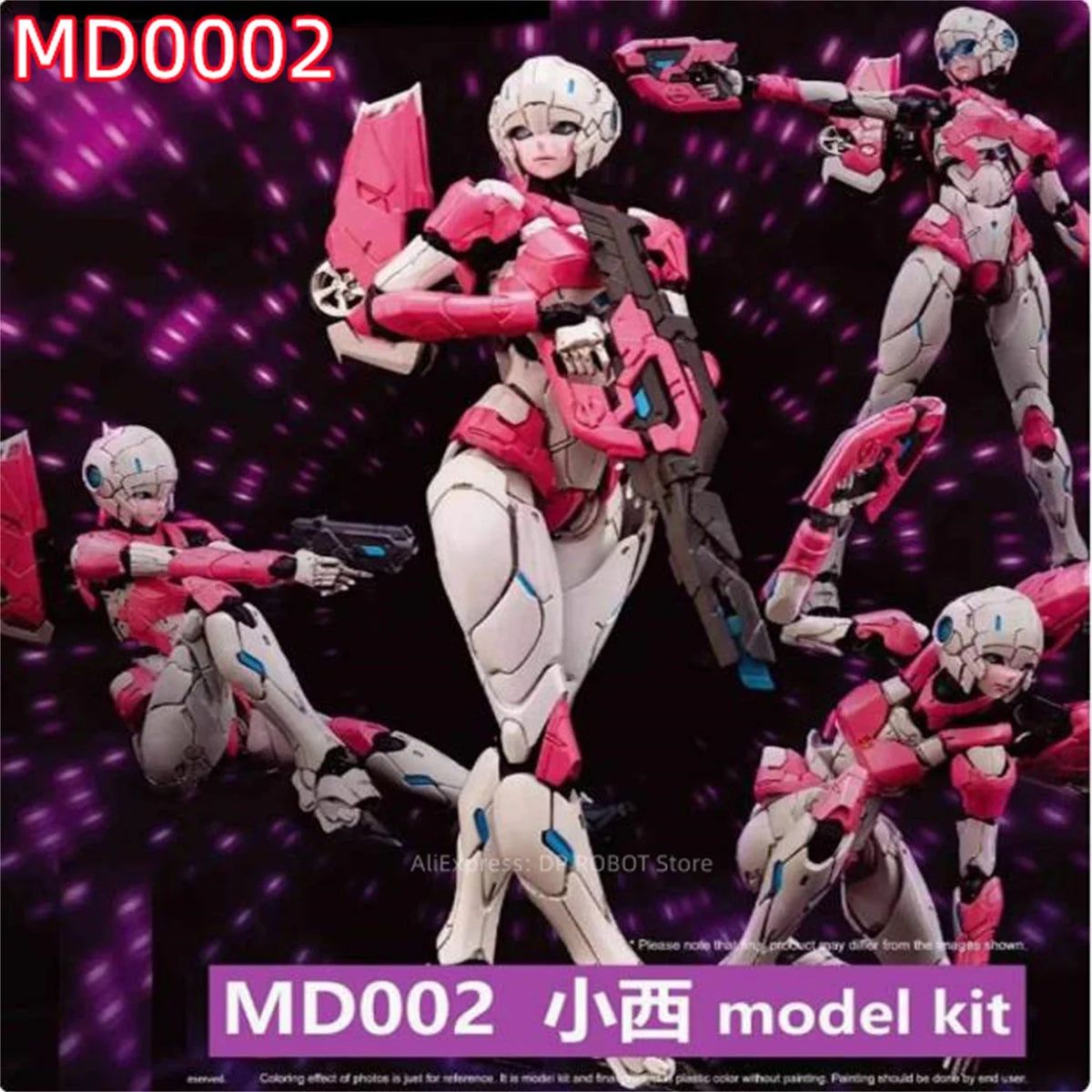 [IN STOCK NOW] Transformation MD002 MD-002 Arcee KO RIOBOT Assembly Action Figure With Box