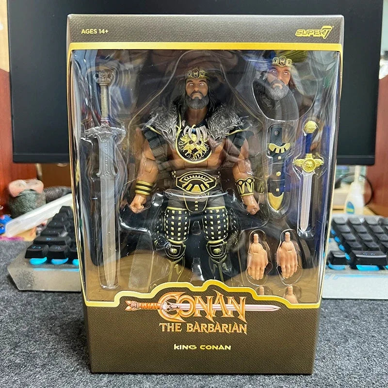 Super7 Ultimates Conan The Action Figure by Barbarian Comic Book Version Bonus Weapons art Collectible Figurines Children Toy