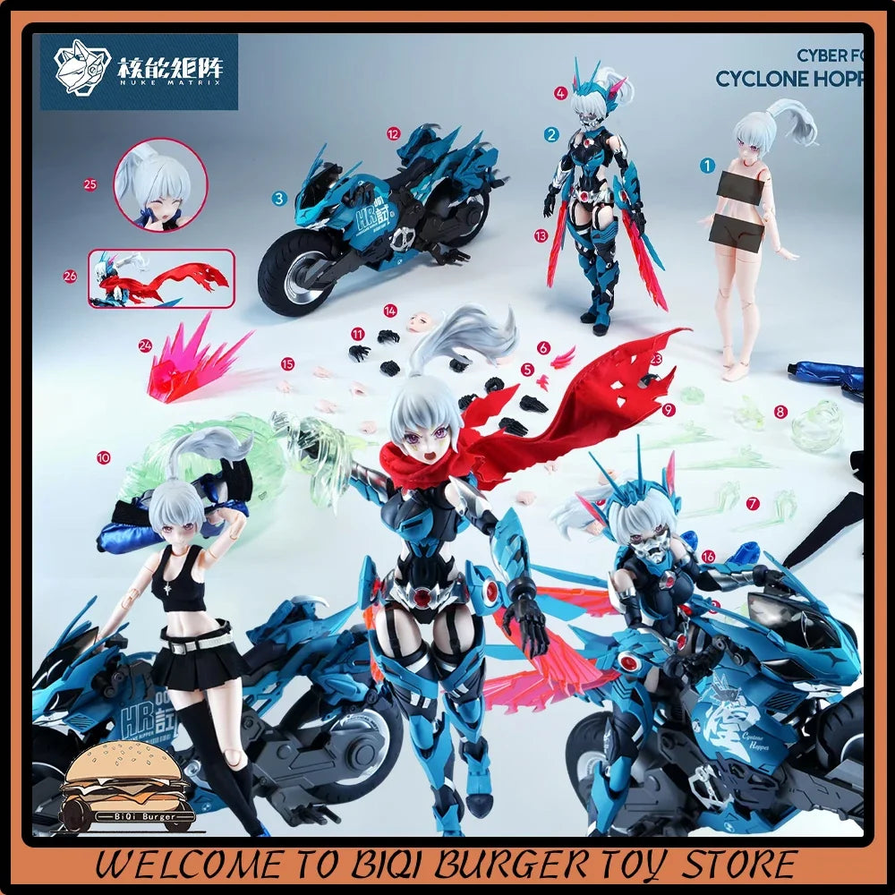 New Nuclear Matrix Cyber Forest Fantasy Girls Cyclone Hopper YIO FUNG SIM Hurricane Locust Leaf Wind ChanAssembly Model Kit Toy