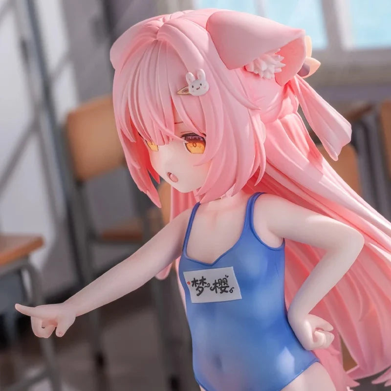18cm Dream Sakura Changing Cloth Time Anime Girl Figure Original Character Mengying Action Figure Collection Model Doll Toy Gift