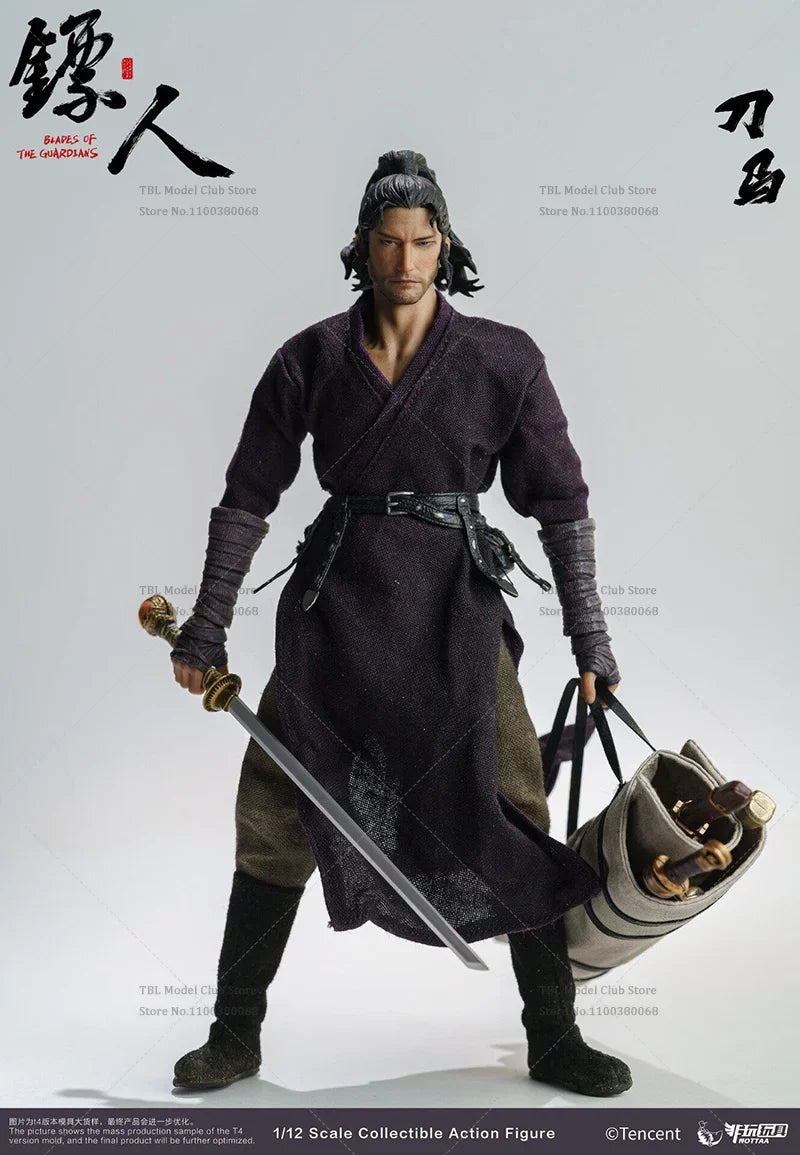 1/12 Scale Martial Arts Comic Bounty Swordsman 6-inch Full Set Action Figure Soldier Height About 17CM Resin-Styled Hair Ver