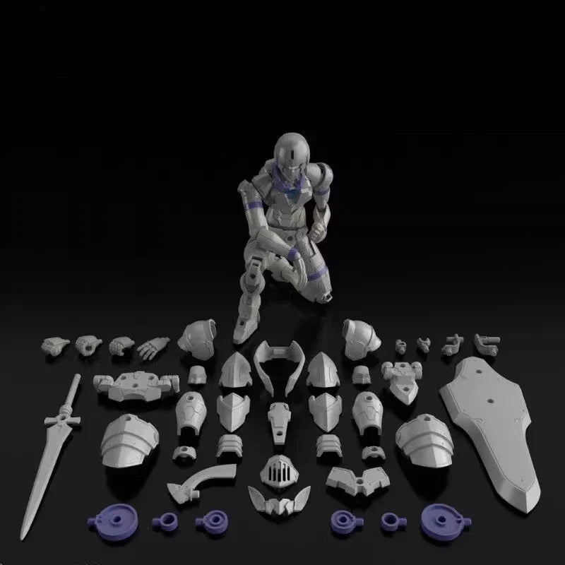 12cm KO 30 Minutes Fantasy Liber Knight Rosan Knight Snap Fit Model Kit Dual Form Mecha Assembly Toy DIY Action Figure Boys Gift