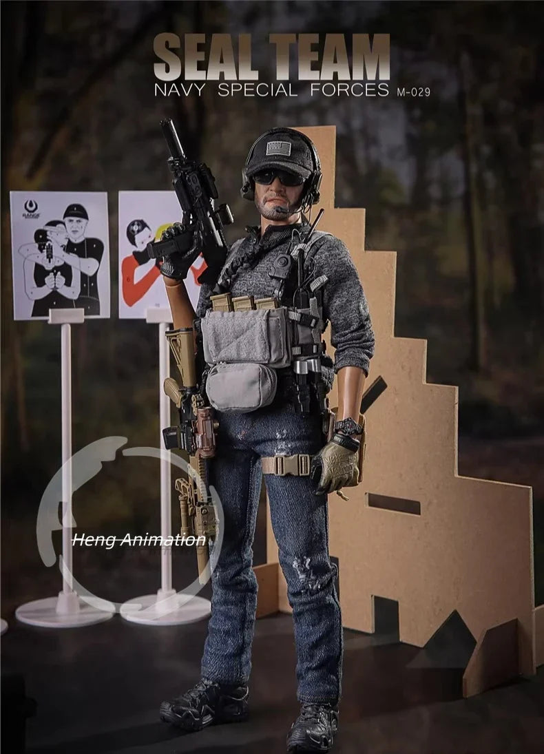 1/6 Scale Soldier Model US Navy SEALs with Dog M029 Action Figure Ornament Collection Q3 2026